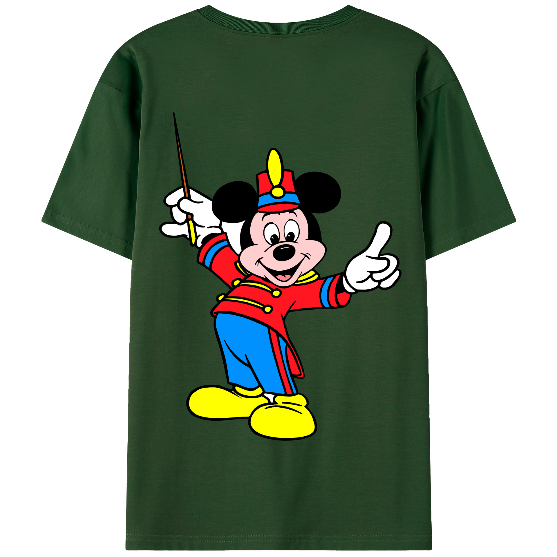 （画像用） ミッキーマウス Mickey Mouse 綿100％半袖Tシャツ（背面プリント）